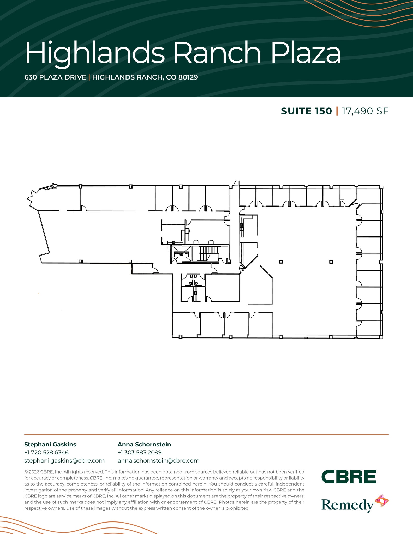 630 Plaza Dr, Highlands Ranch, CO à louer Plan d’étage– Image 1 sur 13