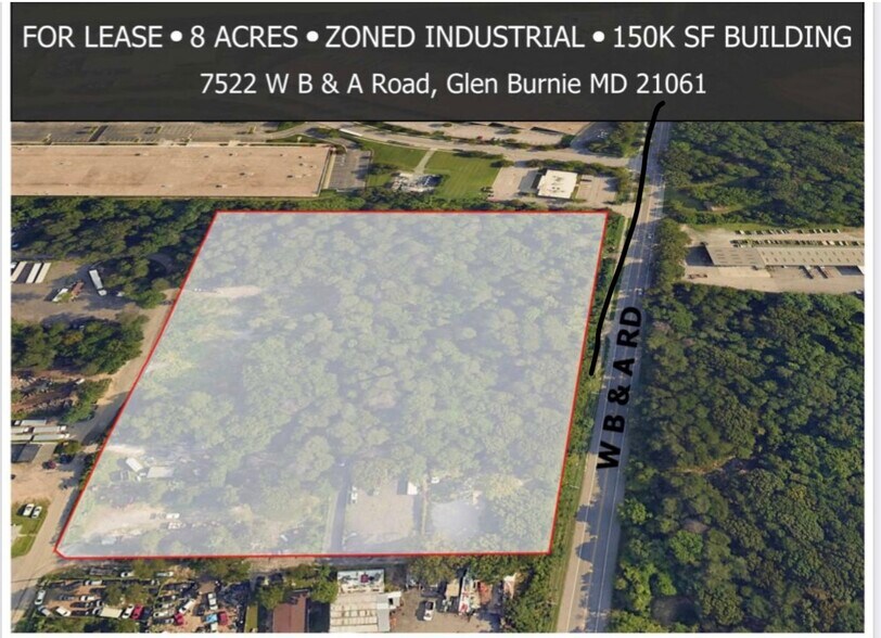 7522 WB&A Rd, Glen Burnie, MD à vendre - Aérien – Image 2 sur 2