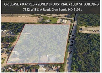 Plus de détails pour 7522 WB&A Rd, Glen Burnie, MD - Industriel/Logistique à vendre