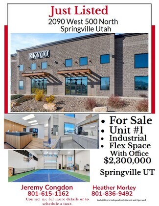 Plus de détails pour 2090 W 500 N, Springville, UT - Industriel/Logistique à vendre