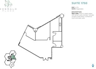402 W Broadway, San Diego, CA à louer Plan d’étage– Image 1 sur 1