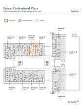 1100 N Palm Canyon Dr, Palm Springs, CA à louer Plan d’étage– Image 1 sur 1