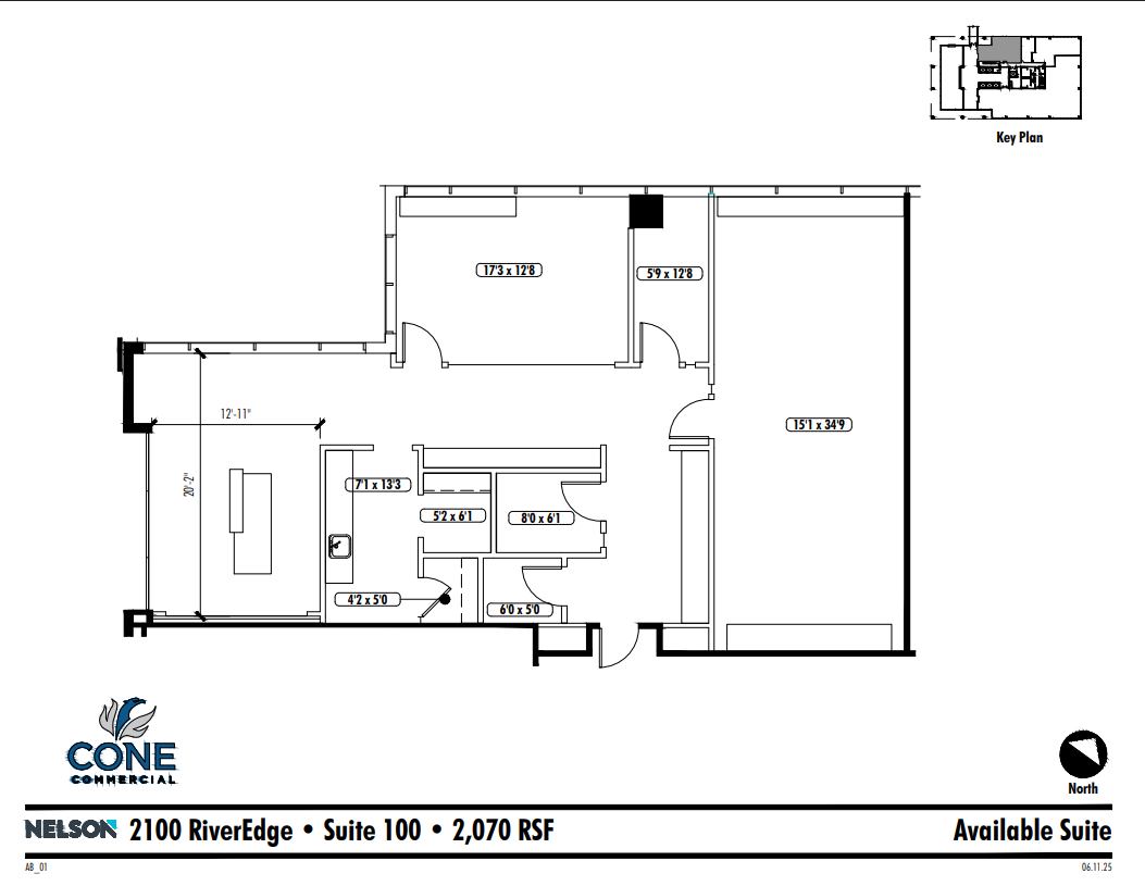 2100 Riveredge Pky NW, Atlanta, GA à louer Plan d’étage– Image 1 sur 1