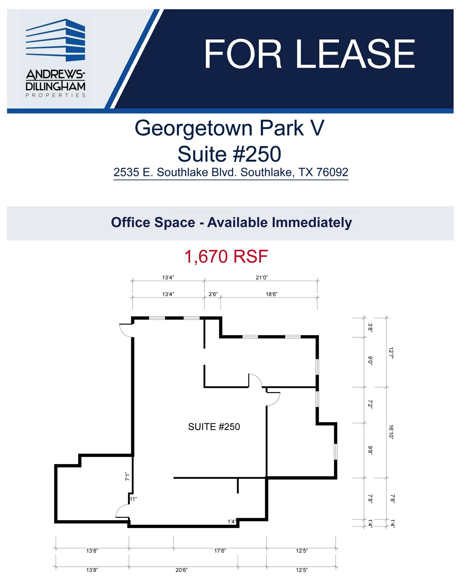 2535 E Southlake Blvd, Southlake, TX à louer Plan d’étage– Image 1 sur 1