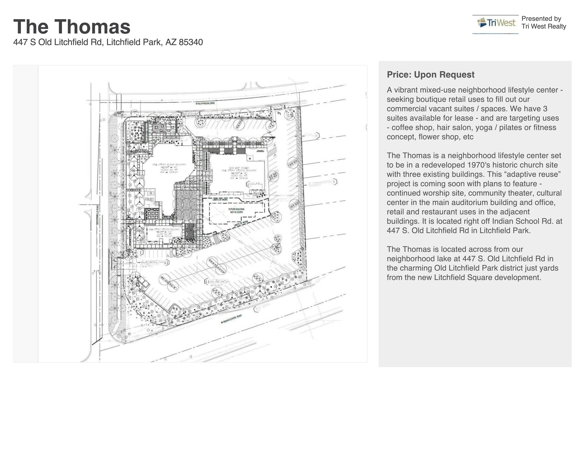 447 S Old Litchfield Rd, Litchfield Park, AZ à louer Plan de site– Image 1 sur 1