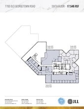 7700 Old Georgetown Rd, Bethesda, MD à louer Plan d’étage– Image 2 sur 2