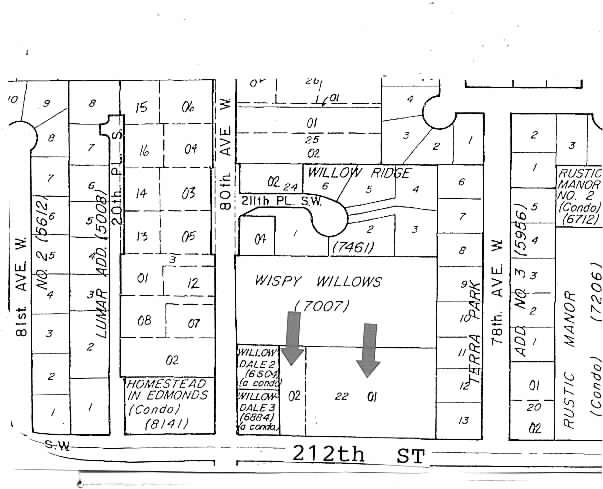 7907 212th St SW, Edmonds, WA à louer - Plan cadastral – Image 3 sur 9