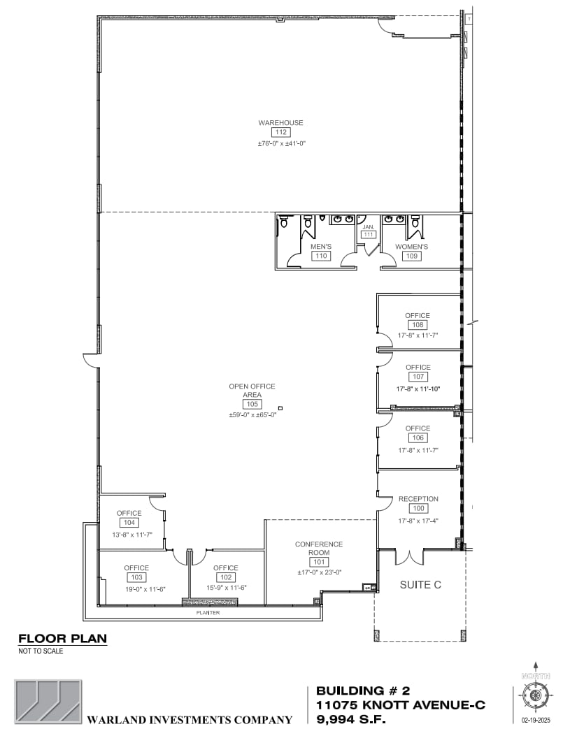 11065 Knott Ave, Cypress, CA à louer Plan d’étage– Image 1 sur 1