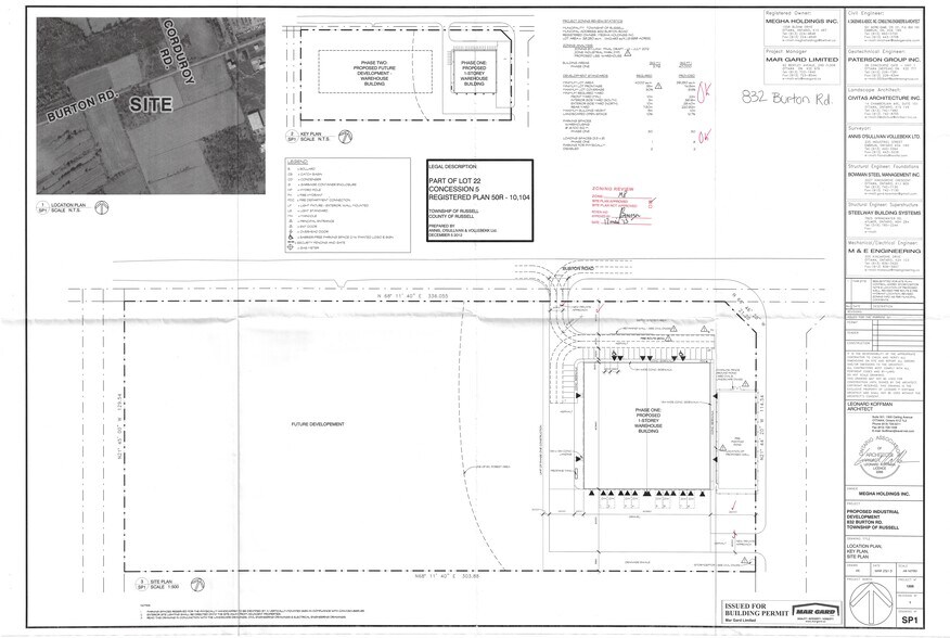 832 Burton Rd, Ottawa, ON à louer - Plan de site – Image 2 sur 8