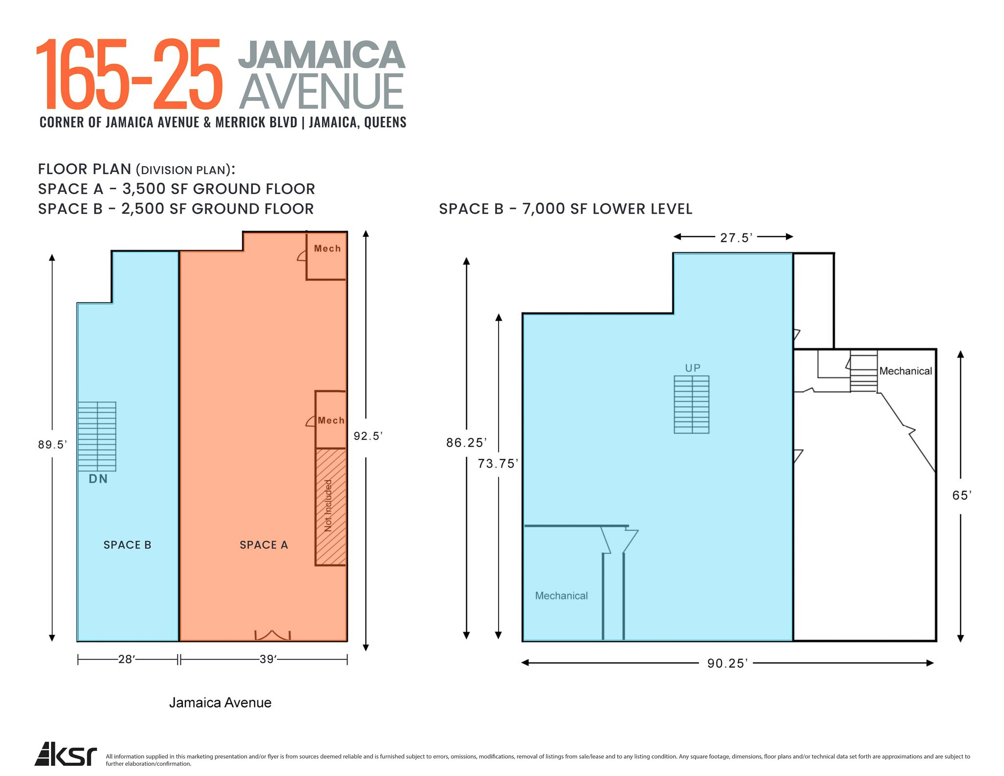16519-16525 Jamaica Ave, Jamaica, NY à louer Plan de site– Image 1 sur 2