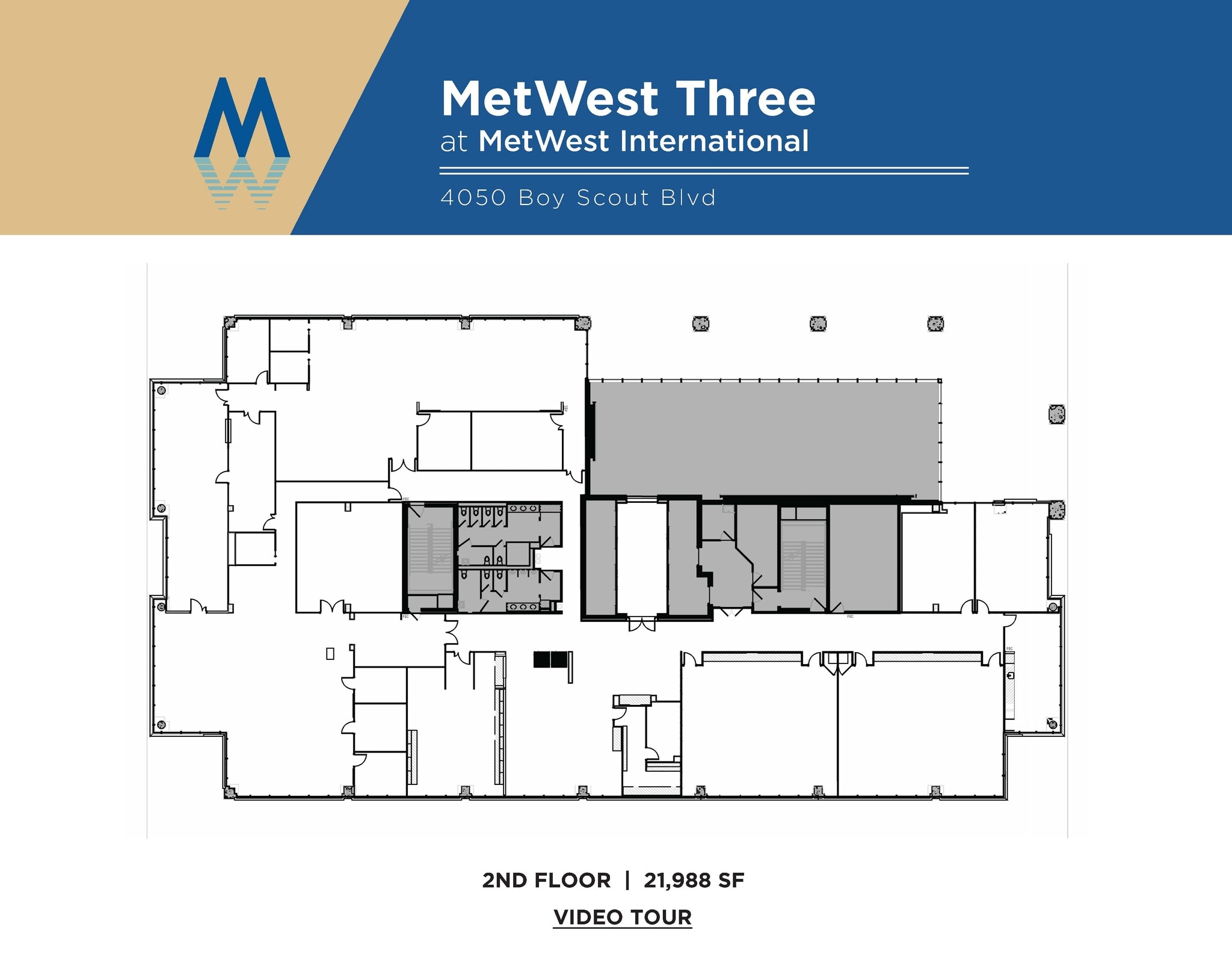 4010 W Boy Scout Blvd, Tampa, FL à louer Plan d’étage– Image 1 sur 1