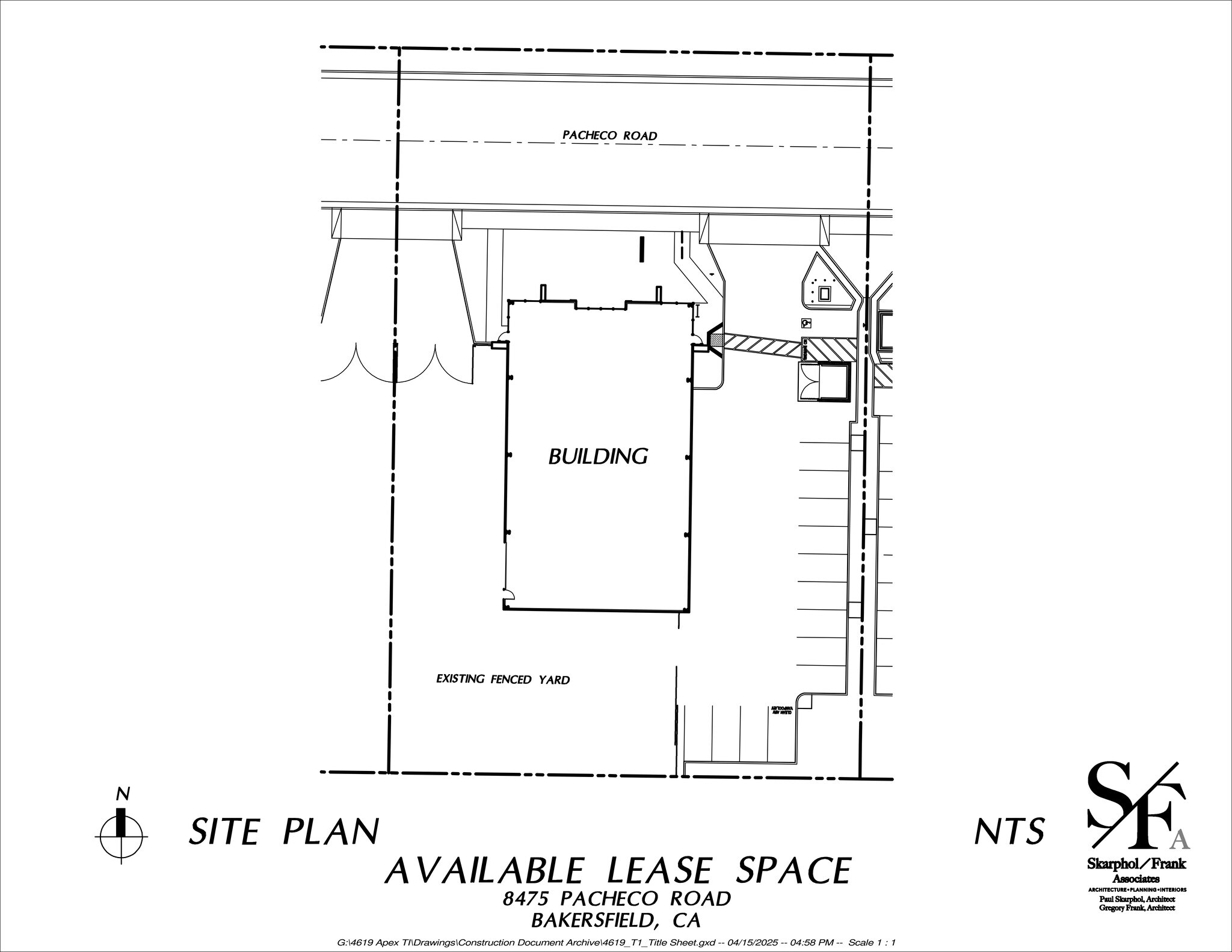 8475 Pacheco Rd, Bakersfield, CA à louer Plan de site– Image 1 sur 1