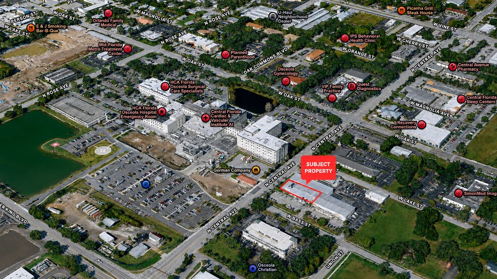 309-313 W Bass St, Kissimmee, FL à louer - Aérien – Image 3 sur 19