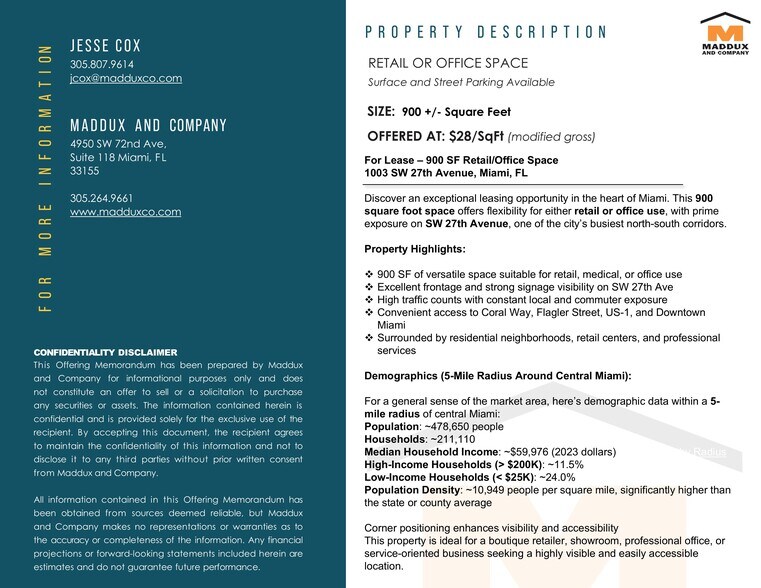1001-1011 SW 27th Ave, Miami, FL à louer - Photo de l’immeuble – Image 2 sur 6