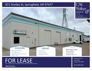 Plus de détails pour 869-875 Shelley St, Springfield, OR - Industriel/Logistique à louer
