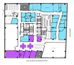 351-359 Rue Sainte-Catherine O, Montréal, QC à louer Plan d’étage– Image 1 sur 9