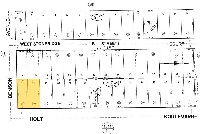 1542 W Holt Blvd, Ontario, CA à vendre - Plan cadastral – Image 2 sur 18