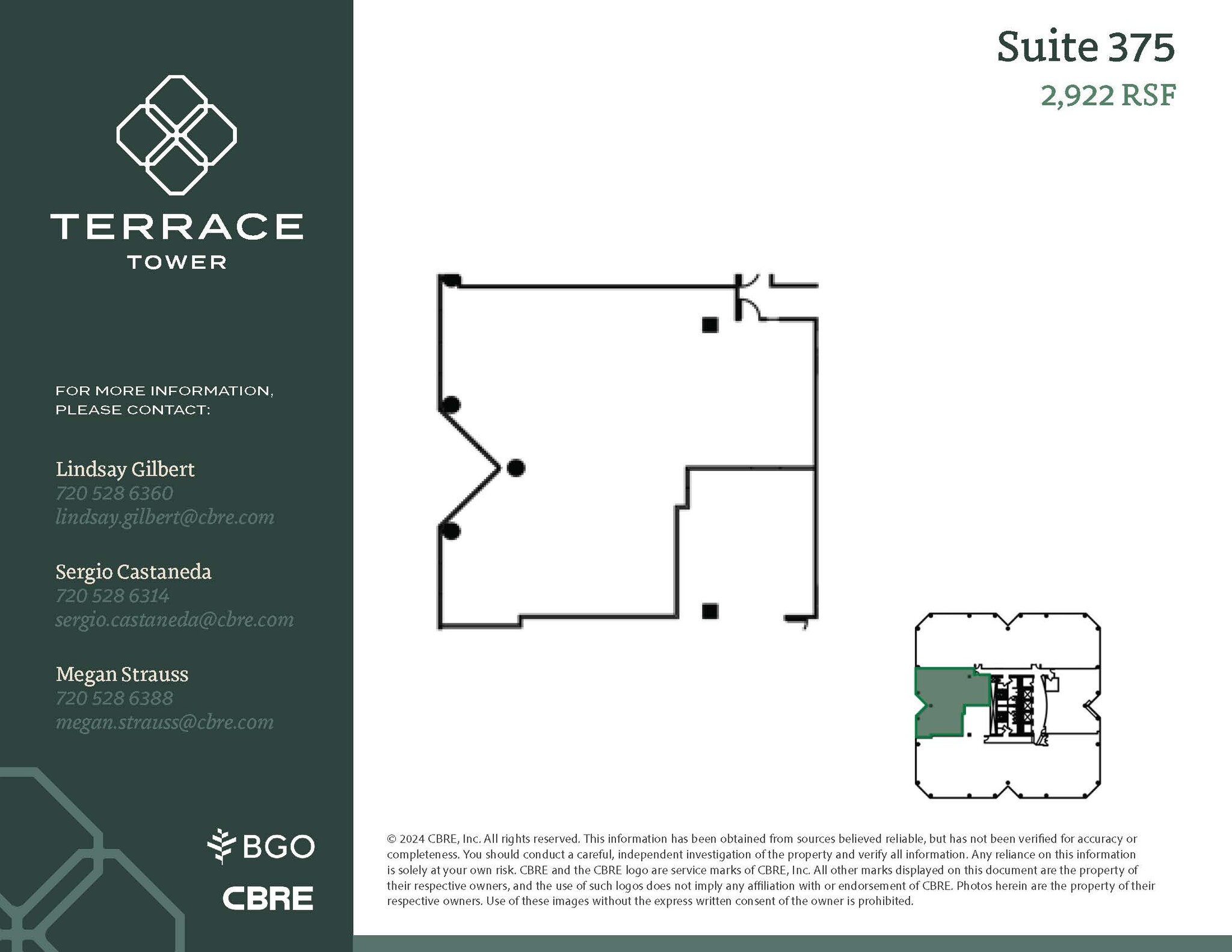 5619 Dtc Pky, Greenwood Village, CO à louer Plan d’étage– Image 1 sur 1