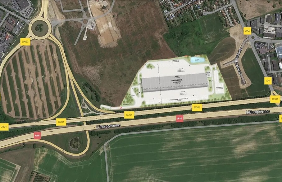 Industriel/Logistique dans Champagne-sur-Oise à louer - Aérien – Image 2 sur 3