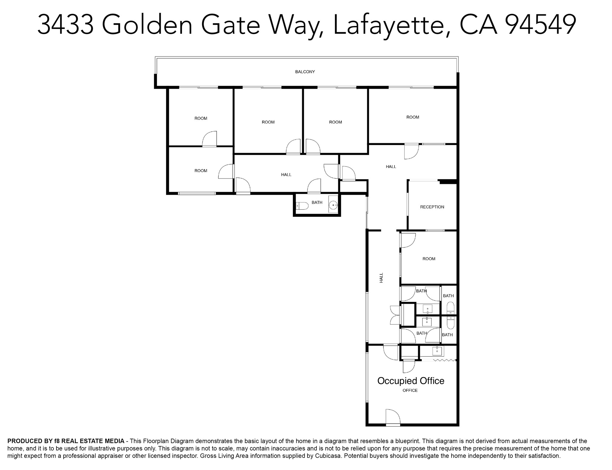 3433 Golden Gate Way, Lafayette, CA à louer Plan d’étage– Image 1 sur 1