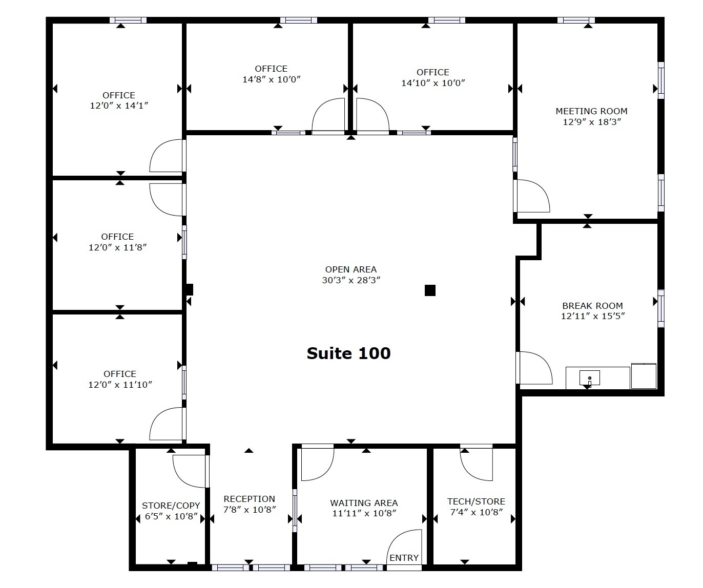 1750 E Main St, St Charles, IL à louer Plan d’étage– Image 1 sur 8