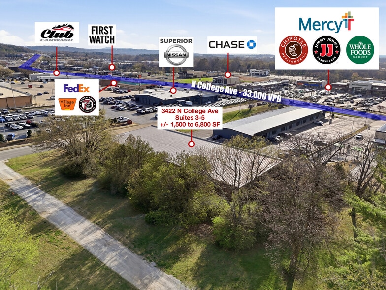 3416-3422 N College Ave, Fayetteville, AR à louer - Photo de l’immeuble – Image 2 sur 45