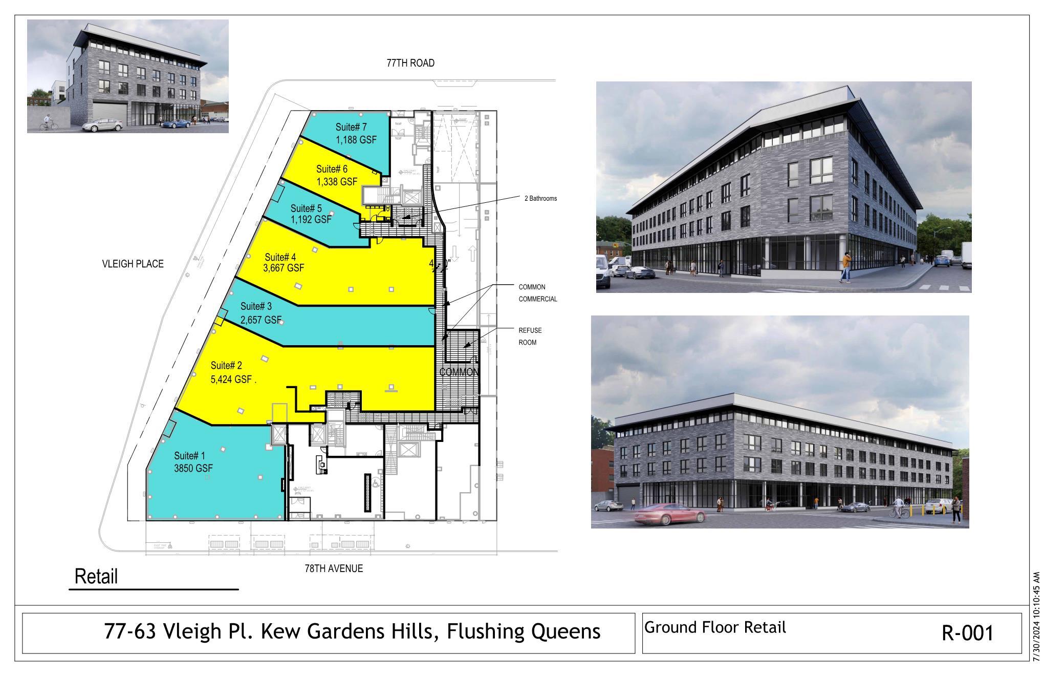 77-63 Vleigh Pl, Flushing, NY à louer Plan d’étage– Image 1 sur 1