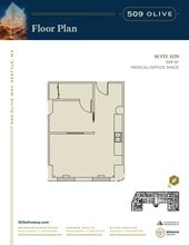 509 Olive Way, Seattle, WA à louer Plan d’étage– Image 2 sur 2