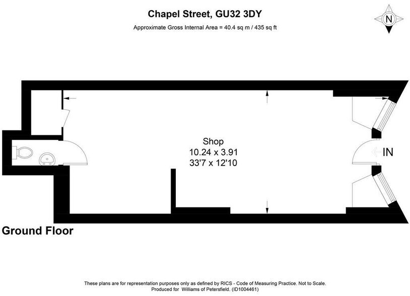 33 Chapel St, Petersfield à louer - Plan d’étage – Image 3 sur 3