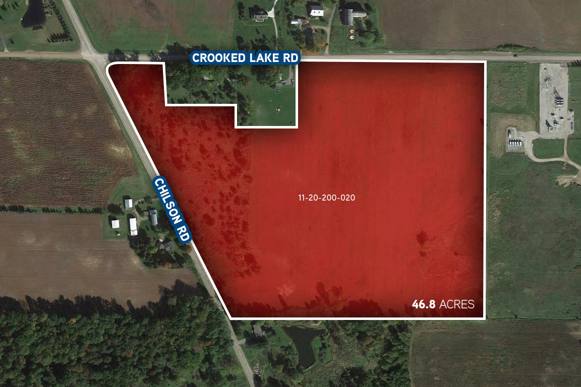 Crooked Lake Rd, Genoa Twp, MI à vendre Aérien– Image 1 sur 2
