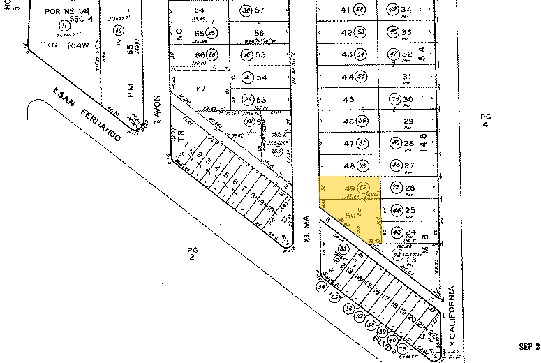 3050 N Lima St, Burbank, CA à vendre - Plan cadastral – Image 2 sur 3