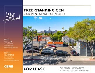 Plus de détails pour 7415 Santa Monica Blvd, Los Angeles, CA - Local commercial à louer