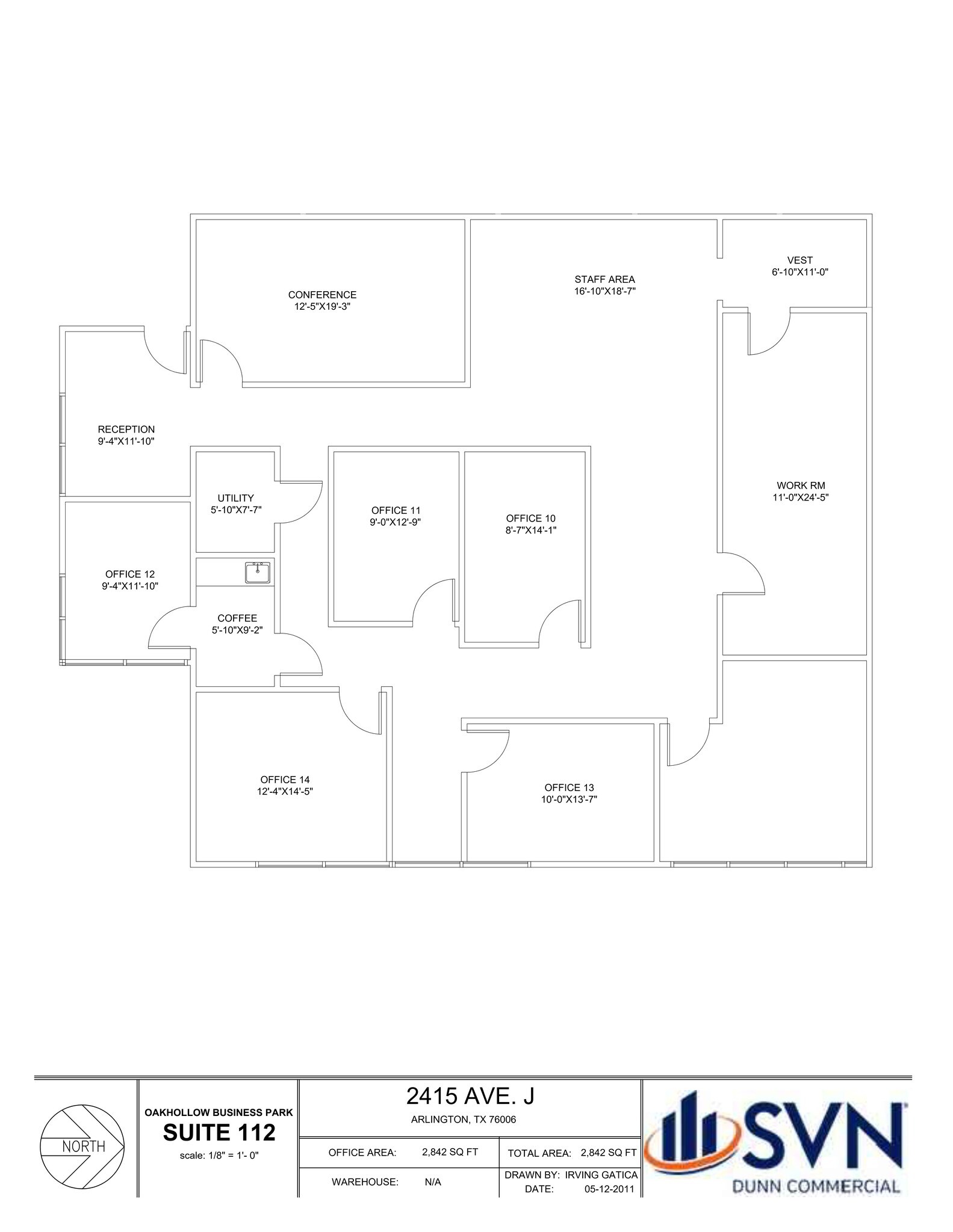 2401 Avenue J, Arlington, TX à louer Plan de site– Image 1 sur 2