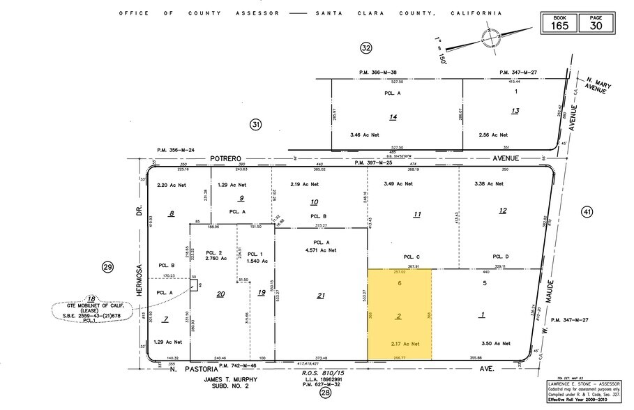 479 N Pastoria Ave, Sunnyvale, CA à louer - Plan cadastral – Image 2 sur 20