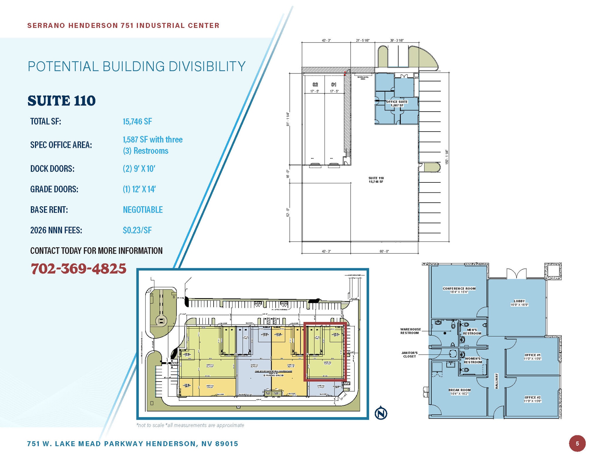 751 W Lake Mead Pky, Henderson, NV à louer Plan d’étage– Image 1 sur 1