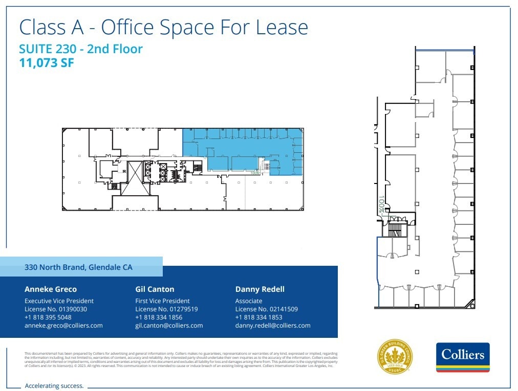 330 N Brand Blvd, Glendale, CA à louer Plan d’étage– Image 1 sur 1