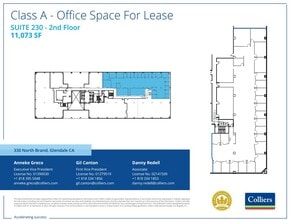 330 N Brand Blvd, Glendale, CA à louer Plan d’étage– Image 1 sur 1