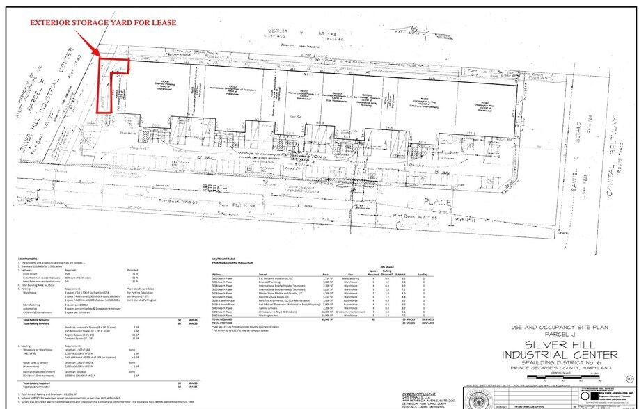 5000 Beech Pl, Marlow Heights, MD à louer - Plan de site – Image 3 sur 3