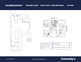 233 Broadway, New York, NY à louer Plan d’étage– Image 1 sur 1