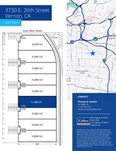 3700-3748 E 26th St, Vernon, CA à louer Plan de site– Image 1 sur 1