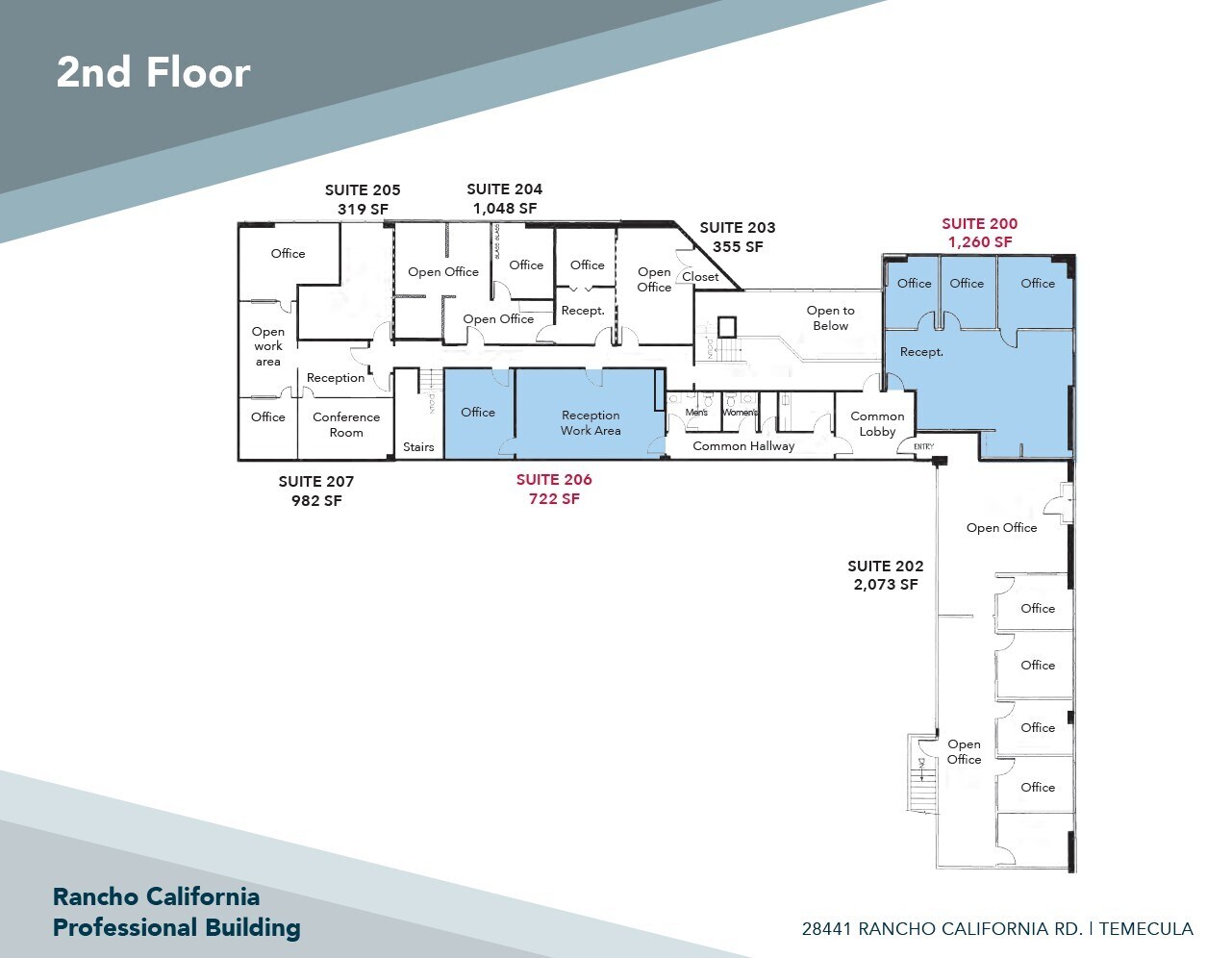 28441 Rancho California Rd, Temecula, CA à louer Plan d’étage– Image 1 sur 1