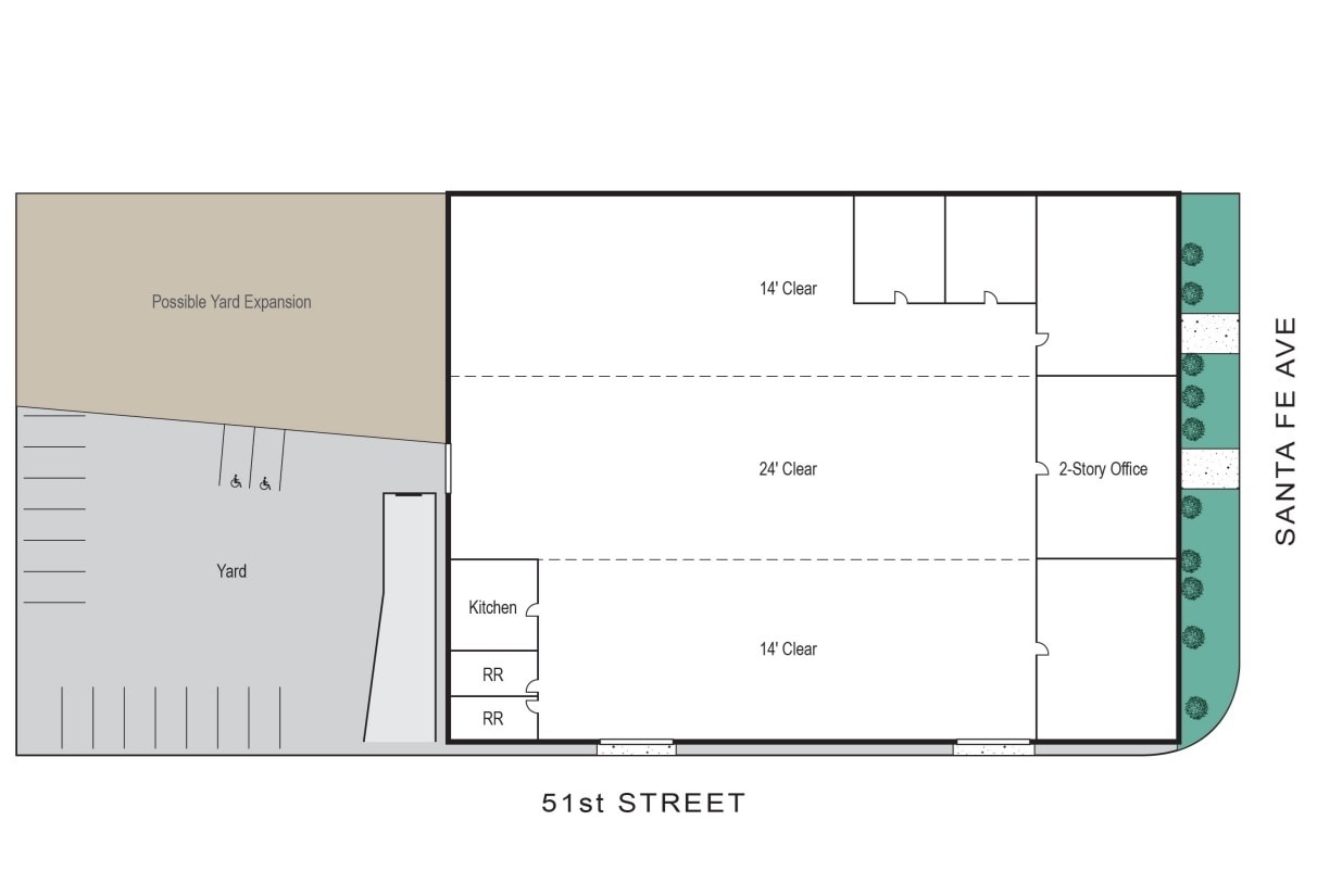 5075 S Santa Fe Ave, Vernon, CA à louer Plan d’étage– Image 1 sur 1