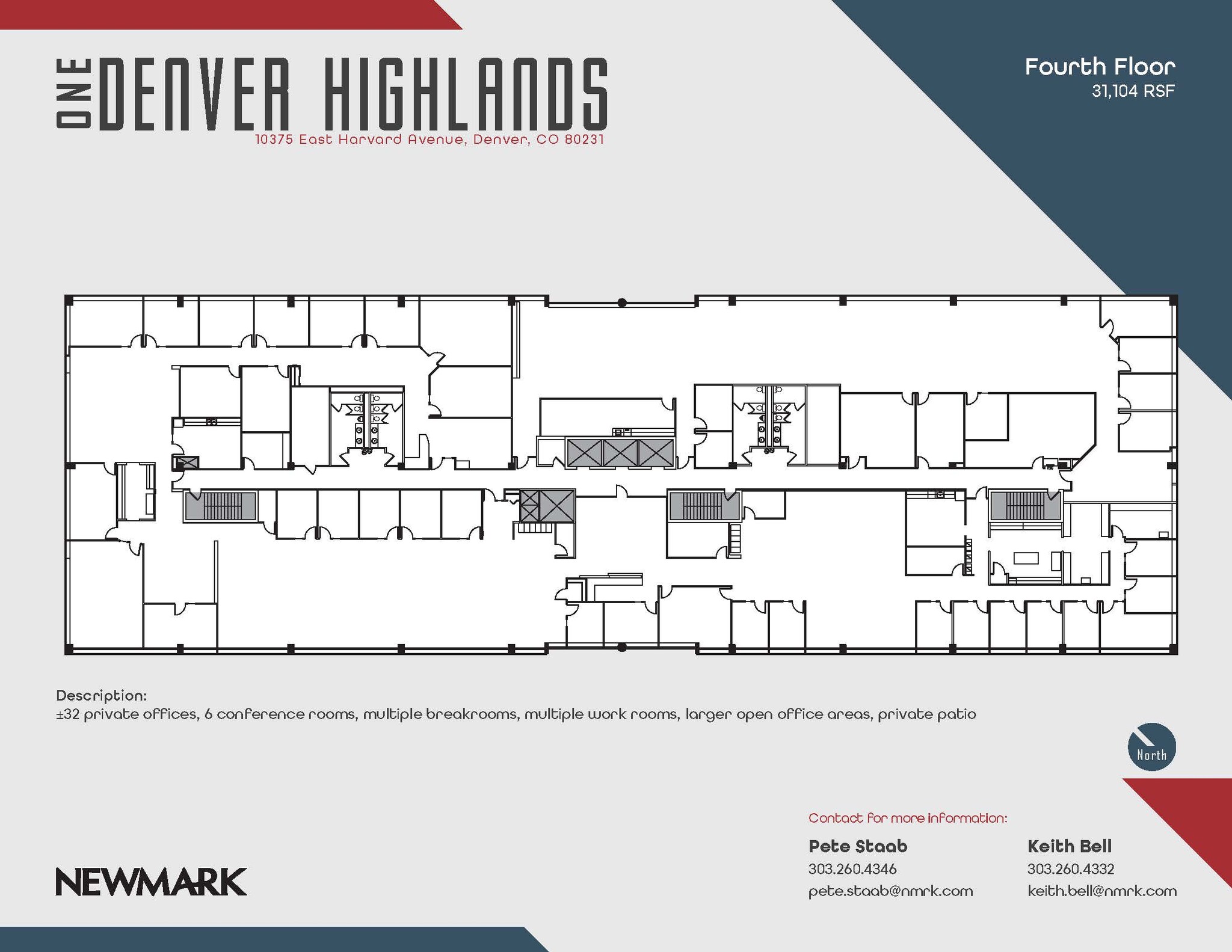 10375 E Harvard Ave, Denver, CO à louer Plan d’étage– Image 1 sur 1