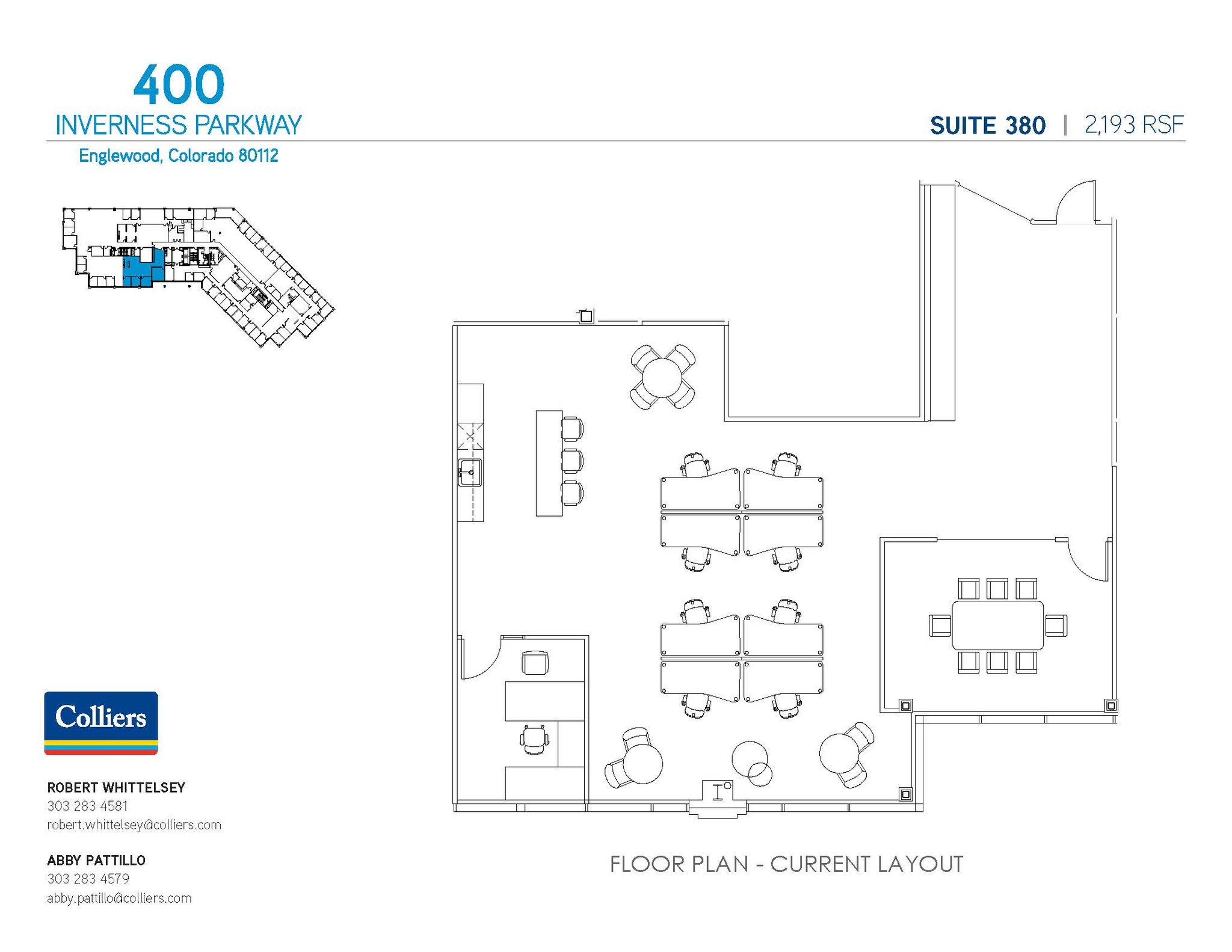 400 Inverness Pky, Englewood, CO à louer Plan d’étage– Image 1 sur 1