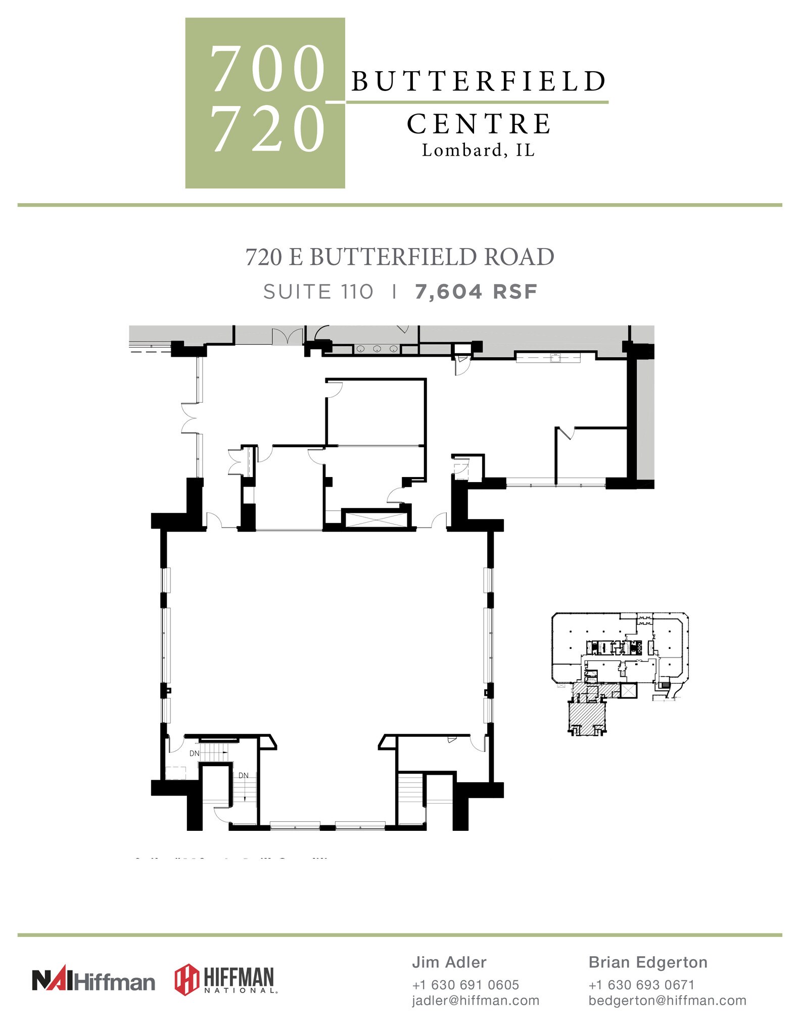 720 E Butterfield Rd, Lombard, IL à louer Plan d’étage– Image 1 sur 1