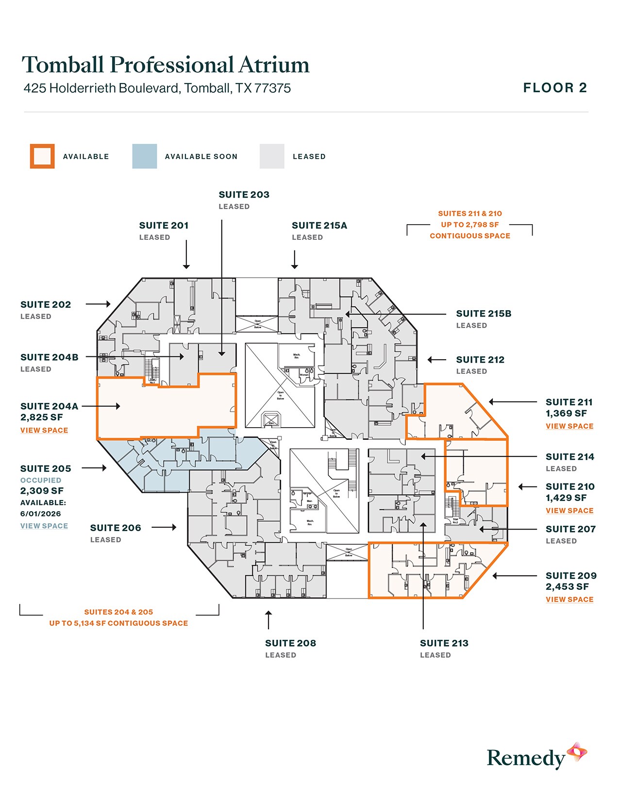 425 Holderrieth Blvd, Tomball, TX à louer Plan d’étage– Image 1 sur 1