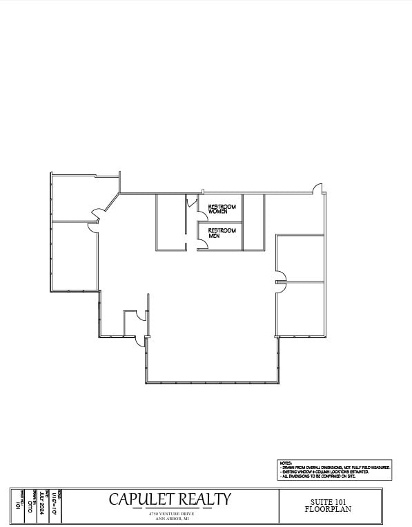 4750 Venture Dr, Ann Arbor, MI à louer Plan d’étage– Image 1 sur 1
