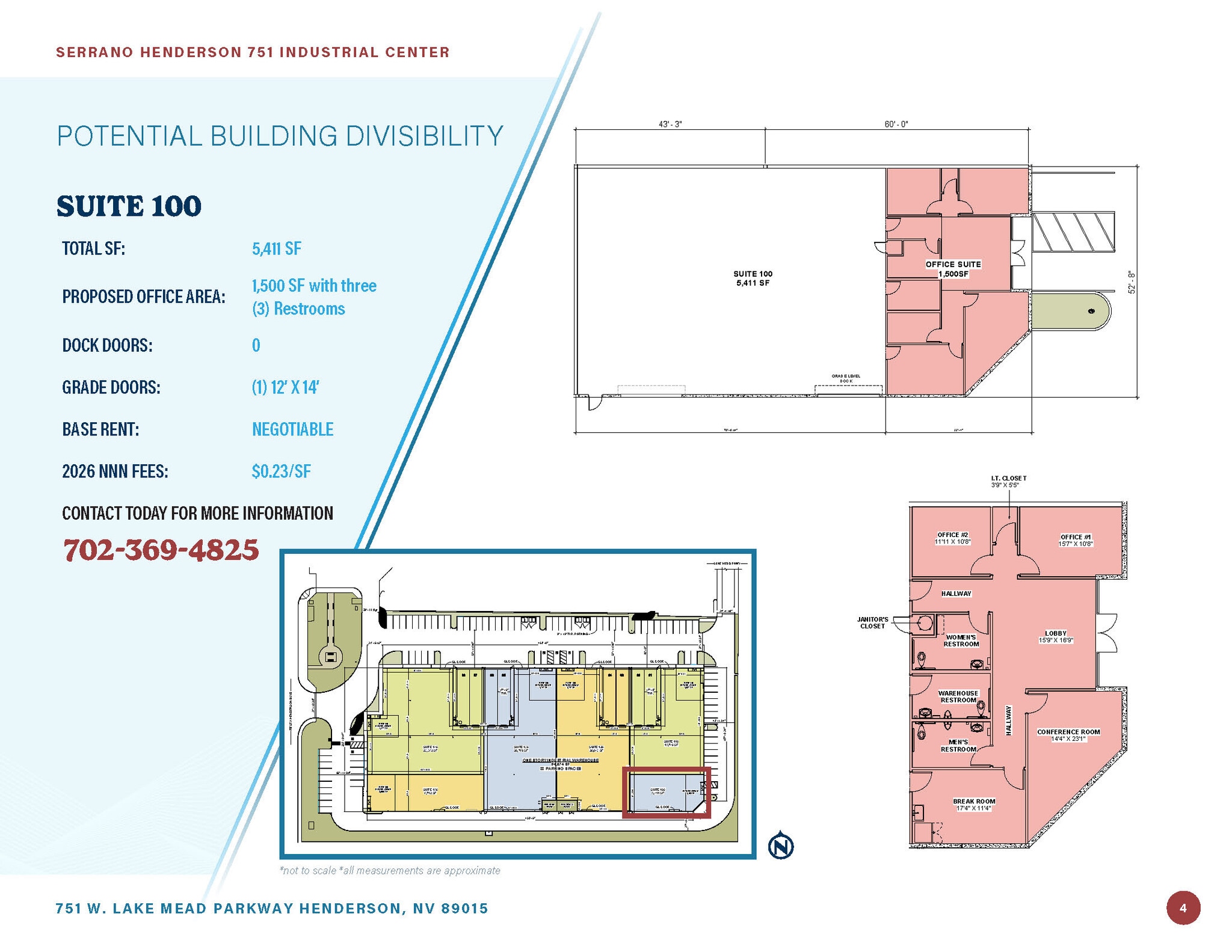 751 W Lake Mead Pky, Henderson, NV à louer Plan d’étage– Image 1 sur 1