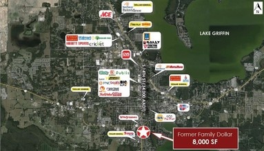 1012 S 14th St, Leesburg, FL - Vue aérienne vue de carte