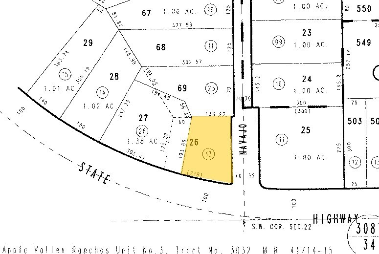 20250 Outer Hwy 18, Apple Valley, CA à louer - Plan cadastral – Image 2 sur 4